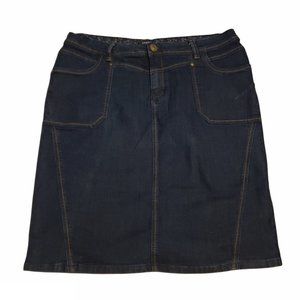 George Mid Length Denim Skirt